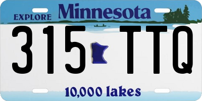 MN license plate 315TTQ
