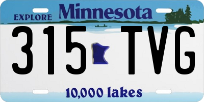 MN license plate 315TVG