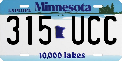 MN license plate 315UCC