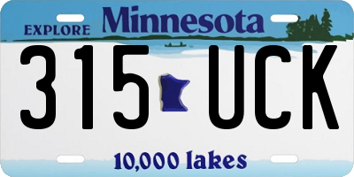 MN license plate 315UCK