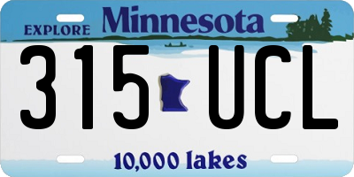 MN license plate 315UCL