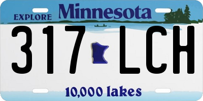 MN license plate 317LCH