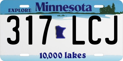 MN license plate 317LCJ