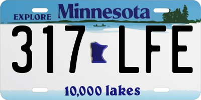 MN license plate 317LFE