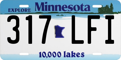 MN license plate 317LFI