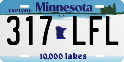 MN license plate 317LFL