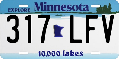 MN license plate 317LFV