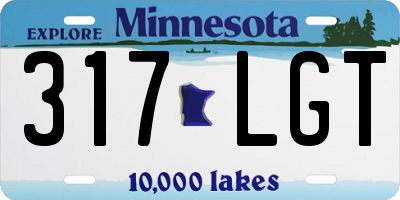 MN license plate 317LGT
