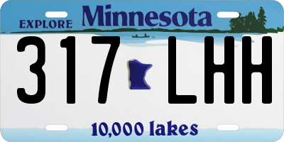 MN license plate 317LHH