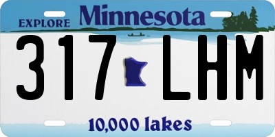 MN license plate 317LHM