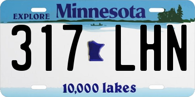 MN license plate 317LHN
