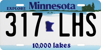MN license plate 317LHS