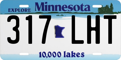 MN license plate 317LHT