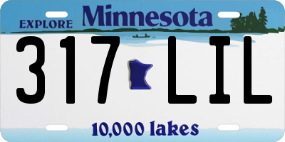 MN license plate 317LIL