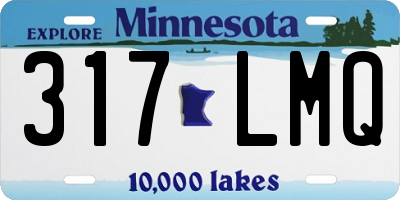 MN license plate 317LMQ