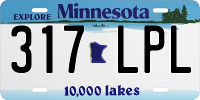 MN license plate 317LPL