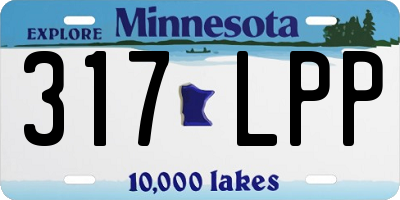 MN license plate 317LPP