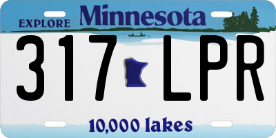 MN license plate 317LPR