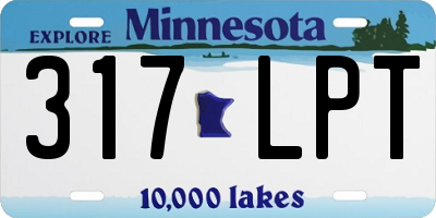 MN license plate 317LPT