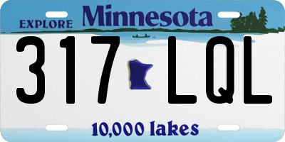 MN license plate 317LQL