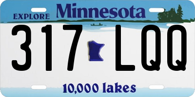 MN license plate 317LQQ