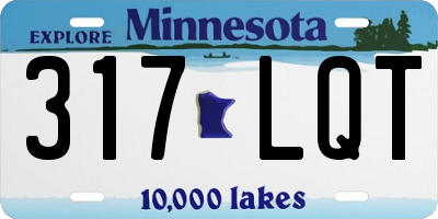 MN license plate 317LQT