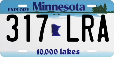 MN license plate 317LRA