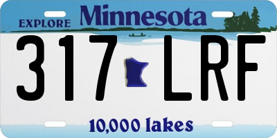 MN license plate 317LRF