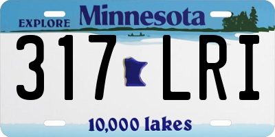 MN license plate 317LRI