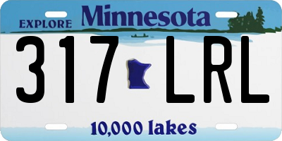 MN license plate 317LRL