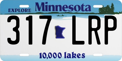 MN license plate 317LRP