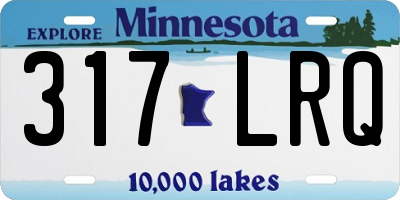 MN license plate 317LRQ