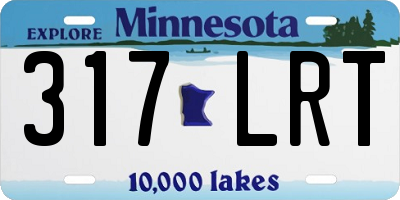 MN license plate 317LRT