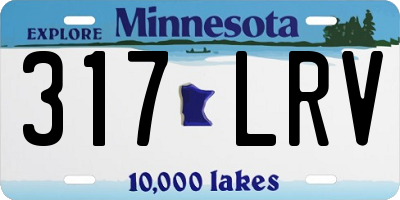 MN license plate 317LRV