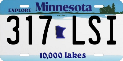 MN license plate 317LSI
