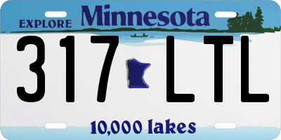 MN license plate 317LTL