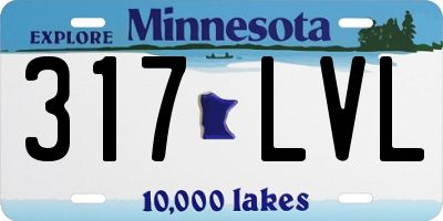 MN license plate 317LVL