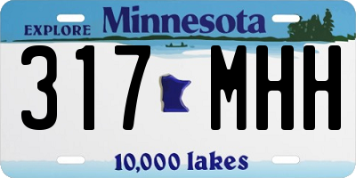 MN license plate 317MHH