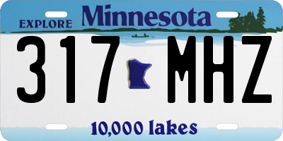 MN license plate 317MHZ