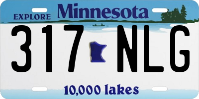 MN license plate 317NLG