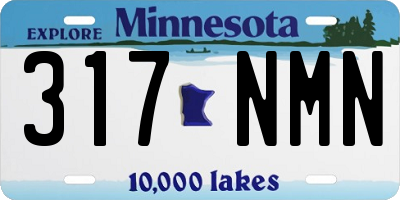 MN license plate 317NMN