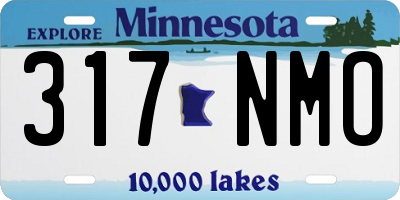 MN license plate 317NMO