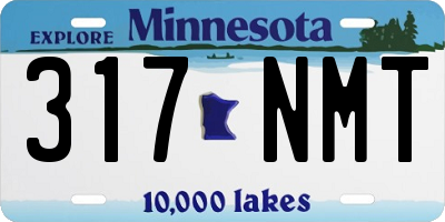 MN license plate 317NMT