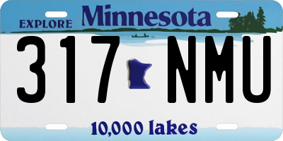 MN license plate 317NMU