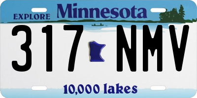 MN license plate 317NMV