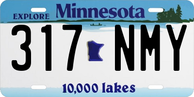 MN license plate 317NMY