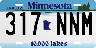 MN license plate 317NNM