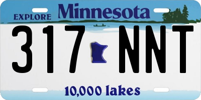 MN license plate 317NNT