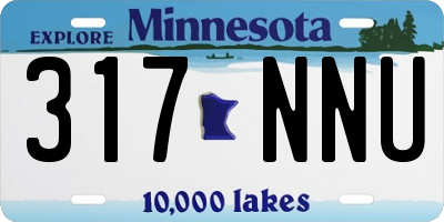 MN license plate 317NNU