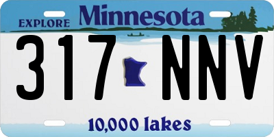 MN license plate 317NNV